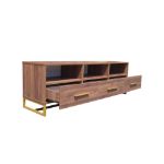 Picture of Shaan Walnut and Gold TV Unit