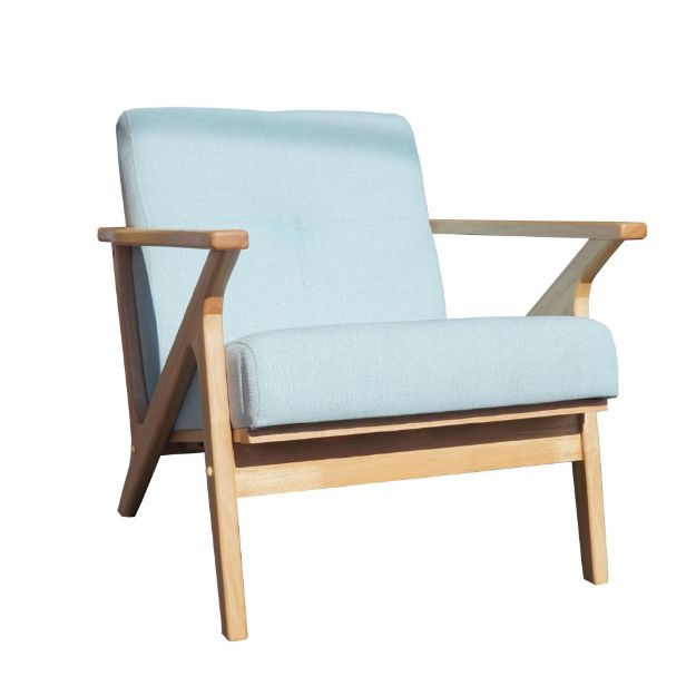 Picture of Bismark Mint and Oak Arm Chair