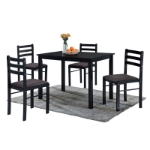 Picture of Concord Black 5 Piece Dining Set - Black