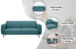 Picture of Stella 3 Seater Sofa - Teal