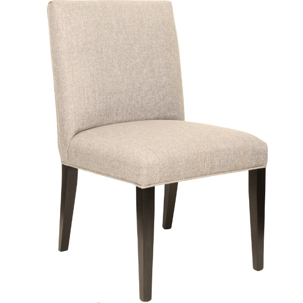Picture of Linda Chair - Light Brown Linen Fabric/Black Legs