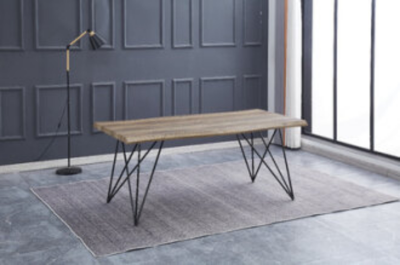 This Clayton Dining table is the perfect addition to any modern inspired kitchen or dining room.